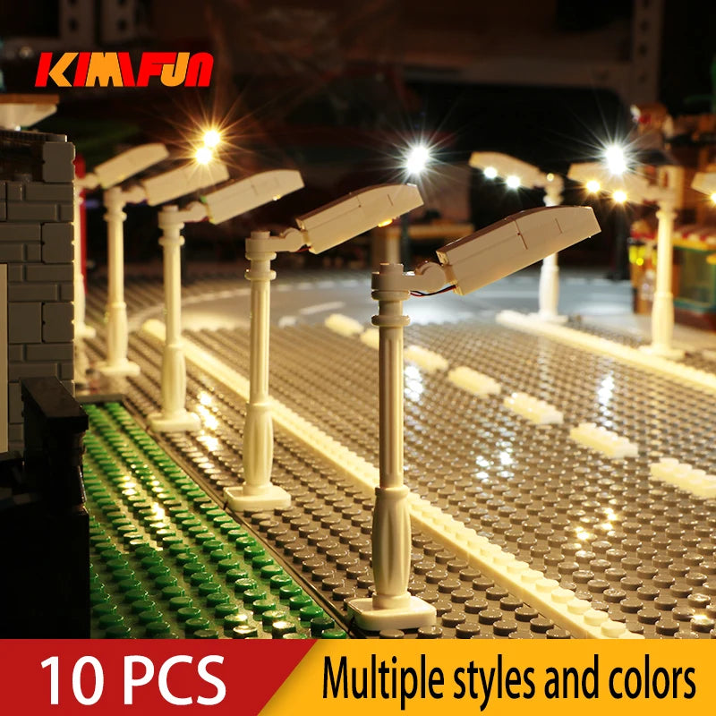 Professional RGB USB Lighting Kit for Building Blocks – 10 Pieces