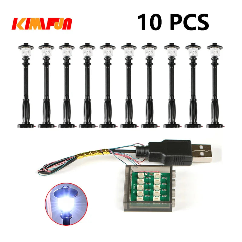 Professional RGB USB Lighting Kit for Building Blocks – 10 Pieces