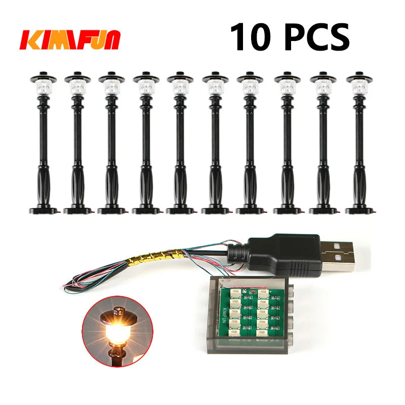 Professional RGB USB Lighting Kit for Building Blocks – 10 Pieces